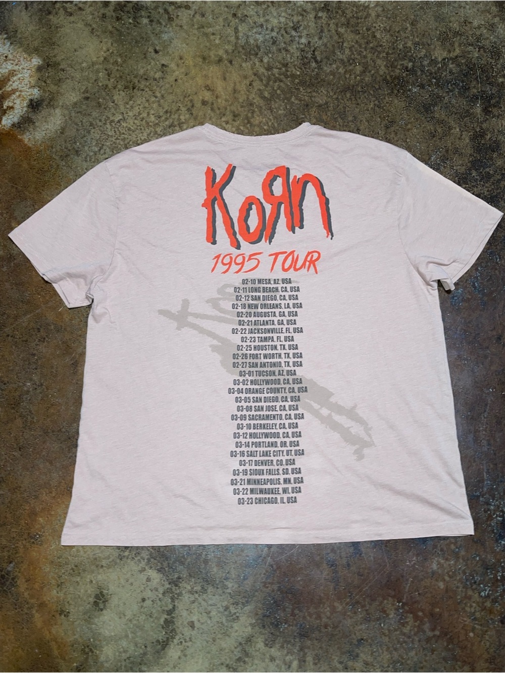 Korn 1995 Concert Short Sleeve Tee - Picture 2 of 4
